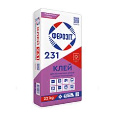 Клей для керамічних блоків Ферозiт 231 22 кг  - фото