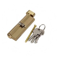 Циліндр GMB 30*30 60 мм з воротком латунь - фото