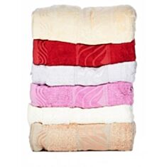 Рушник Romeo Soft Bambu Safari 50*90 рожевий - фото