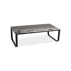 Столик журнальный стеклянный Taxi II чёрный - фото