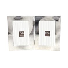 Фоторамка EVG Onix Double S16 Silver 10*15 см  - фото