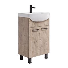 Тумба Respect-M Modern ТН-1-50 дуб шервуд с умывальником Proxy 50 см - фото