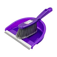 Совок з щіткою Zambak Plastik 132ZP-purple фіолетовий - фото