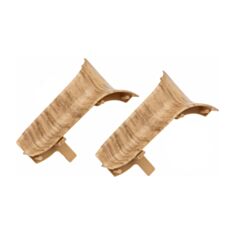 Комплект кутів внутрішніх для плінтуса ТІС 0029-ПЛГВК Дуб замковий 2 шт - фото