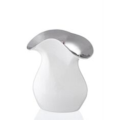 Ваза Eterna Cheung-Tai CT1131Q67-8 16*11*20 см белая с серебряным  - фото