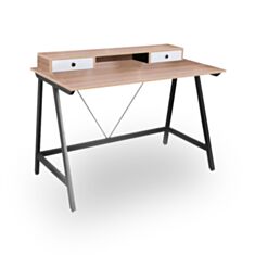 Стол компьютерный металлический B-178 дуб - фото