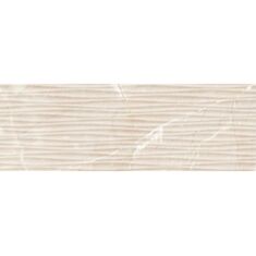 Плитка для стін Casa Ceramica Etania crema waves 25*75 см кремова - фото