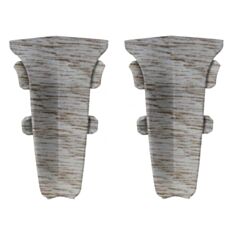 Кут внутрішній для плінтуса Arbiton 045 сіра акація 2 шт - фото