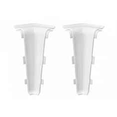 Угол внутренний для плинтуса Arbiton Indo70 40 белый матовый 2 шт - фото