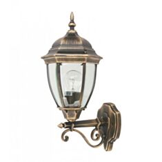 Світильник парковий Lusterlicht QMT 1276S Dallas II 100W скло старе золото - фото
