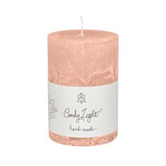 Свеча цилиндр Candy Light С07*10/1-2.2 персиковая - фото