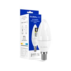Лампа світлодіодна Global LED 1-GBL-133 C37 CL-F 5W 3000K 220V E14 AP - фото
