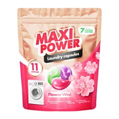 Капсулы для стирки Maxi Power Flower Wind 11 шт - фото