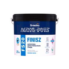 Шпаклівка фінішна Sniezka Acryl-Putz FS20 акрилова 27 кг - фото