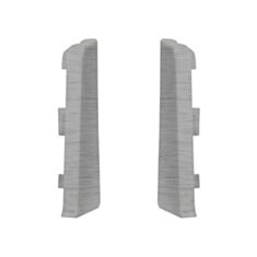 Комплект заглушок для плінтуса Arbiton Indo70 41 алюміній світлий - фото