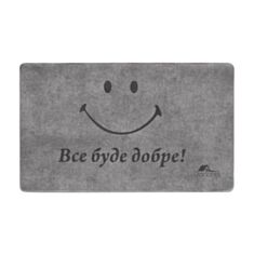 Килимок у ванну Dariana Smile 68*120 см сірий - фото