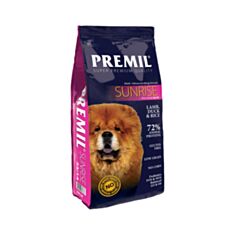 Корм для собак Premil Sunrise з м'ясом ягняти та качки 1 кг - фото