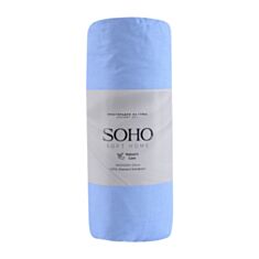 Простирадло Soho Dreamy Sky 1257К на гумці 160*200+20 см блакитне - фото