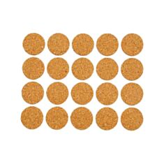 Прокладки самоклеючі коркові Vorel 74802 20 мм 20 шт - фото