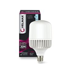 Лампа світлодіодна Velmax A80 30W E27 6500K 2700Lm - фото