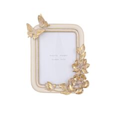 Фоторамка прямокутна BonaDi 431-019 12,5*17,5 см кремовий із золотом - фото