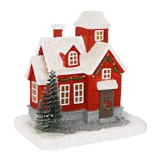 Декоративная статуэтка Домик BonaDi с LED-подсветкой 890-233 11,5 см - фото
