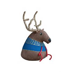 Сувенір Олень в синьому светрику Koza Dereza 2016012002 кавовий аромат - фото