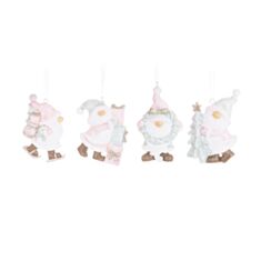 Игрушка на елку Гномики BonaDi K07-507 7 см 4 дизайна - фото