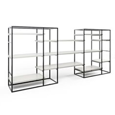 Стеллаж Merx Life ЛФ115 пепельный 26010161 - фото