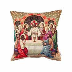 Наволочка рождественская гобеленовая Limaso KISS6020 45*45 см - фото