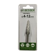 Свердло ступінчате Besser HSS 4241 803-51 4-12 мм 220 мм - фото