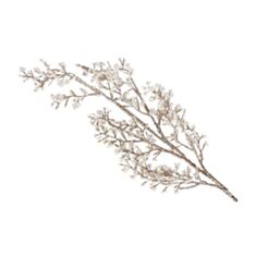 Декоративна новорічна гілка з бісером BonaDi 734-157 78 см шампань - фото