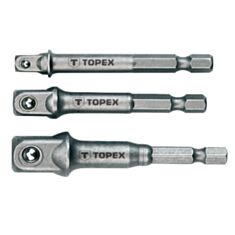 Набор переходников Topex 38D151 1/4", 3/8", 1/2" 3 шт - фото