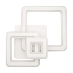 Люстра світлодіодна Luminaria Triplex Square S 262455 LED 124W 3000-6500К біла - фото