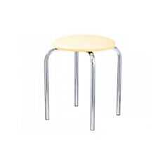 Табурет кухонний металевий Chico chrome V-18 бежевий - фото