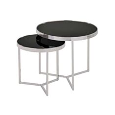 Комплект журнальних скляних столиків Signal Delia II - фото