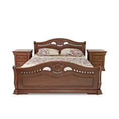 Ліжко Орхідея 160*200 колір горіх 87 - фото