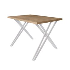 Стіл обідній Метал-Дизайн Бруно 120*80 см дуб античний/білий - фото