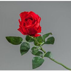 Искусственный цветок Роза силиконовая 002FR-24/red 65см - фото