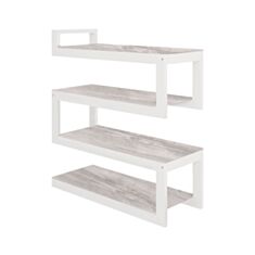 Стеллаж Металл-Дизайн Снейк аляска/белый - фото