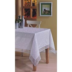 Скатерть Arya Ayd Pinarcan Bambo Lux 160 * 220 Белая - фото