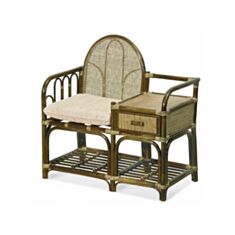 Столик журнальний 1302 Calamus Rotan оливковий - фото