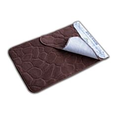 Набір килимків для ванної та туалету Економ коричневий - фото