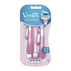 Бритва одноразова Gillette Venus Smooth Sensitive 3 леза 3 шт - фото