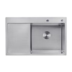 Кухонная мойка Kroner KRP Geburstet-7849RHM правая 3/1 мм 78*49 см - фото