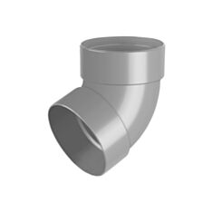 Відвід труби Rainway одномуфтовий 67° 100 мм сірий - фото