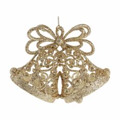 Игрушка на елку Колокольчики BonaDi 788-535 15 см золото - фото