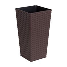 Горщик Алеана Ротанг 22*22*41,5 см в асортименті - фото