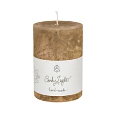 Свічка циліндр Candy Light С07*10/1-9.2 золота - фото