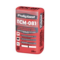 Суміш для кладки та заповнення швів Поліласт ПСМ-081 25 кг сіра - фото